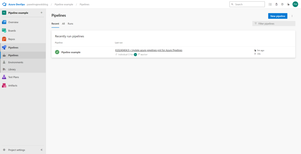 pipeline list success