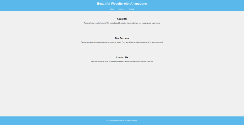 beautifull website by chat gpt